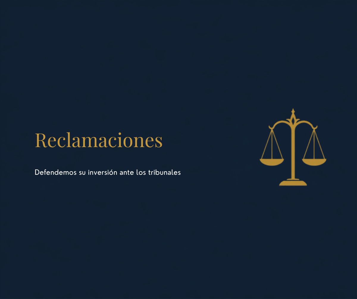 Reclamaciones judiciales para inversores